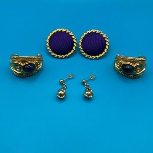 Stunning Dauplaise, Avon, & Classic Vintage Earring Trio